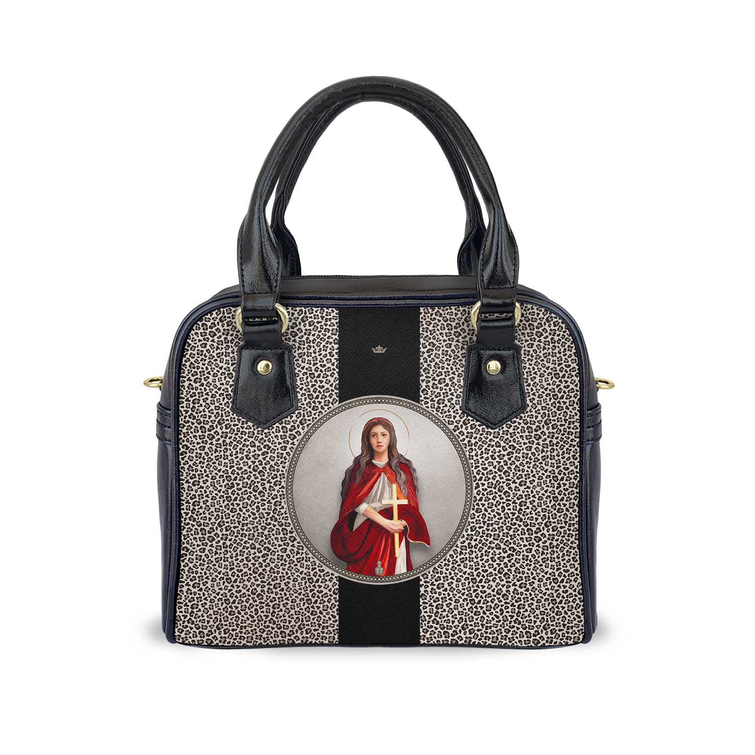 St. Mary Magdalene Medallion Handbag (Leopard)