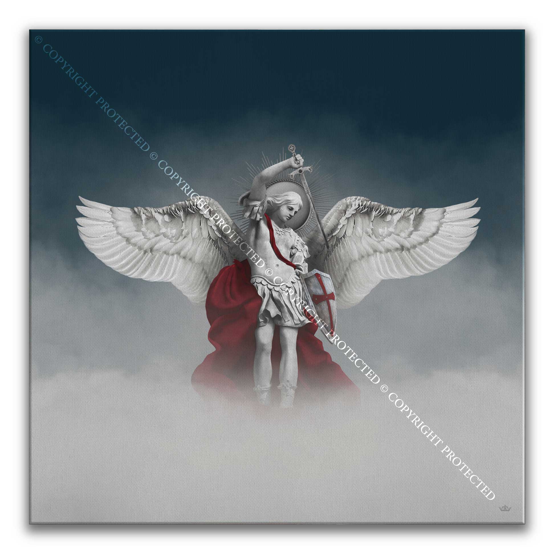 St. Michael the Archangel Cloudscape Canvas Print