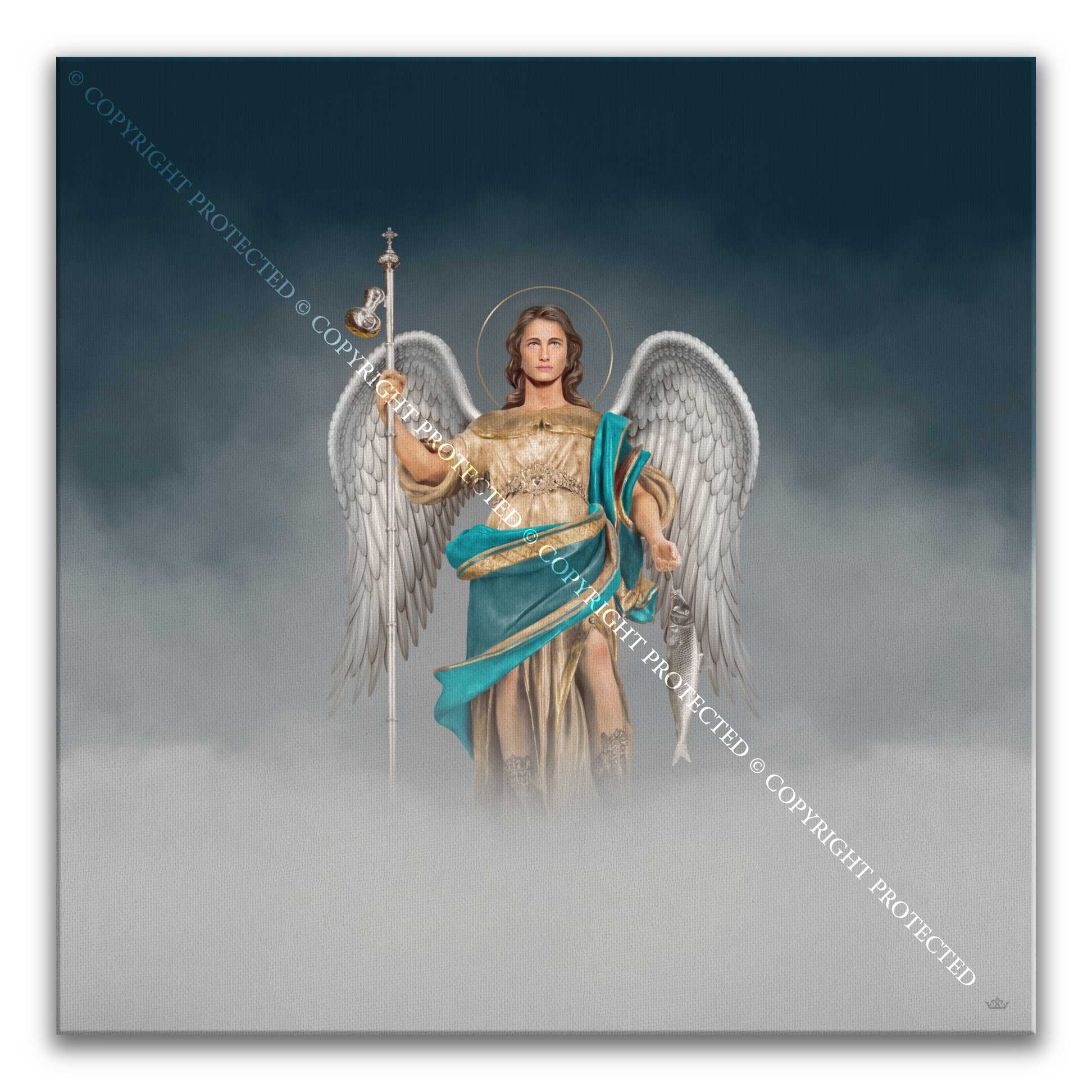 St. Raphael the Archangel Cloudscape Canvas Print