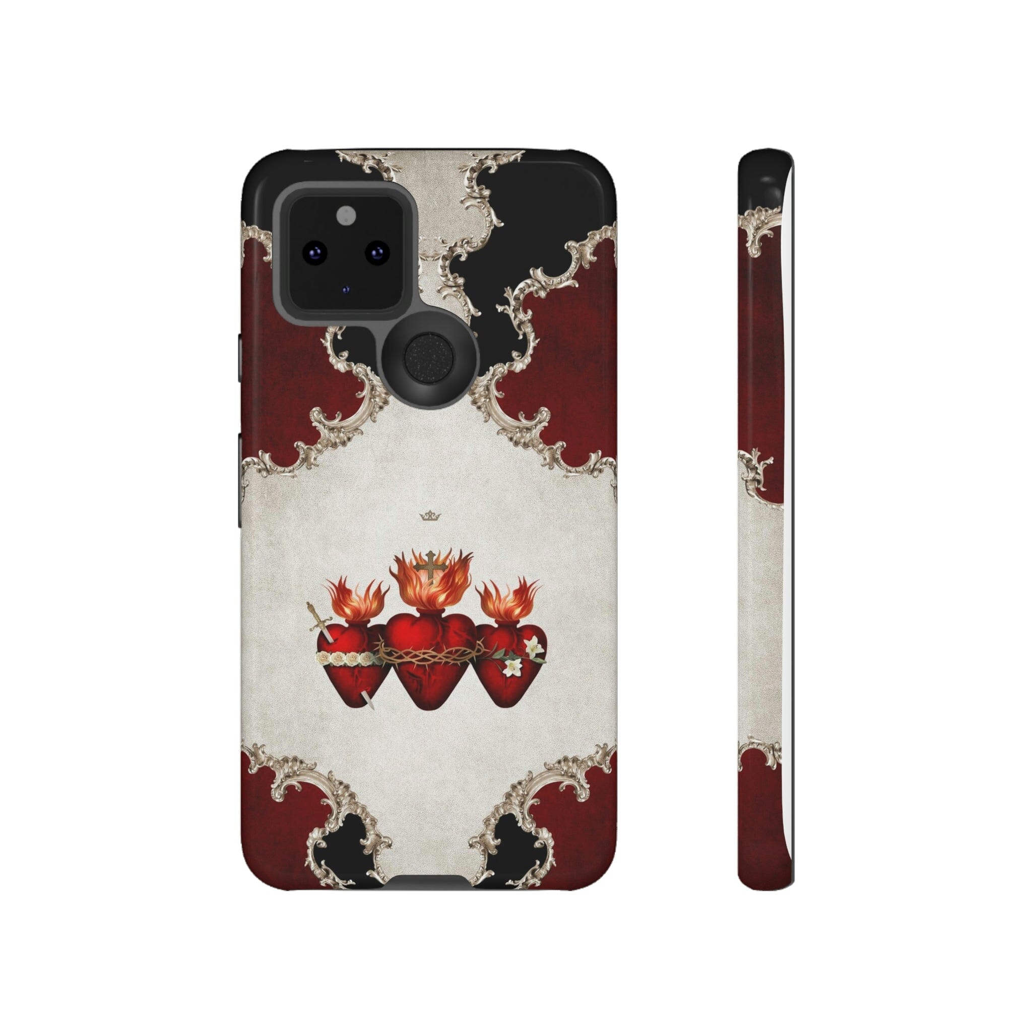 Holy Family Hearts Hard Phone Case (Baroque)